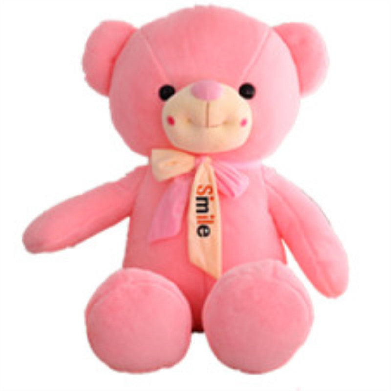 Smiling scarf teddy bear doll