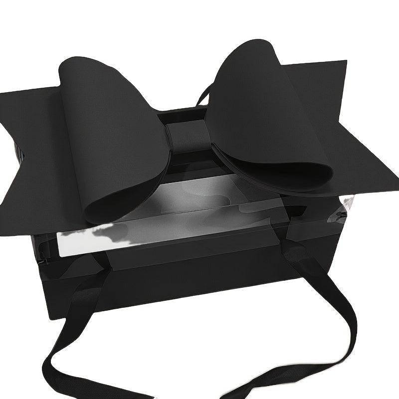 1 Set Of 5pcs Fruit Gift Box, Bow Flower Box, Transparent Fruit Flower Gift Box, Rose Flower Box, DIY Portable Flower Cake Box, Fruit Gift Box