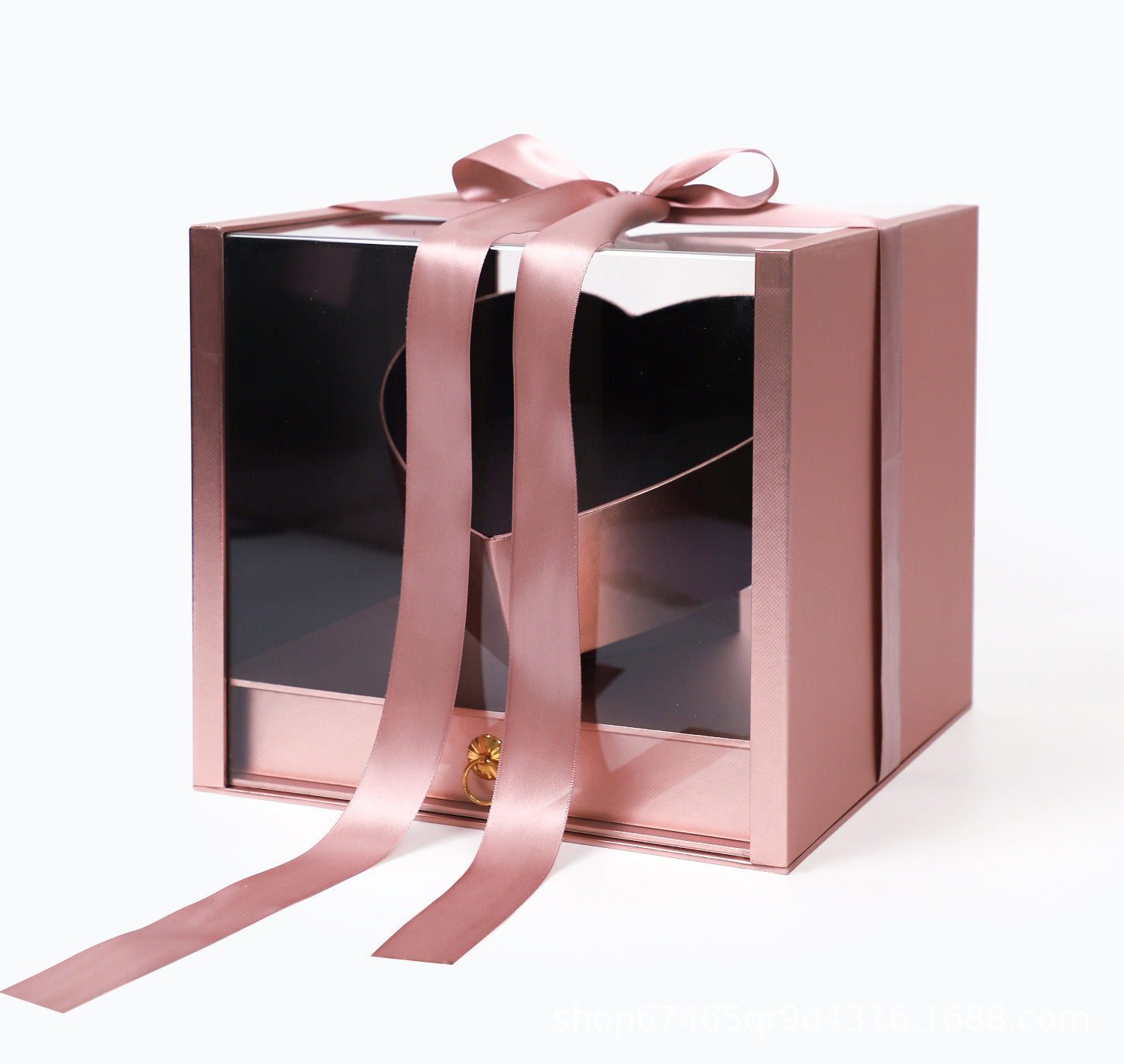 Acrylic Flower Gift Box With Drawer