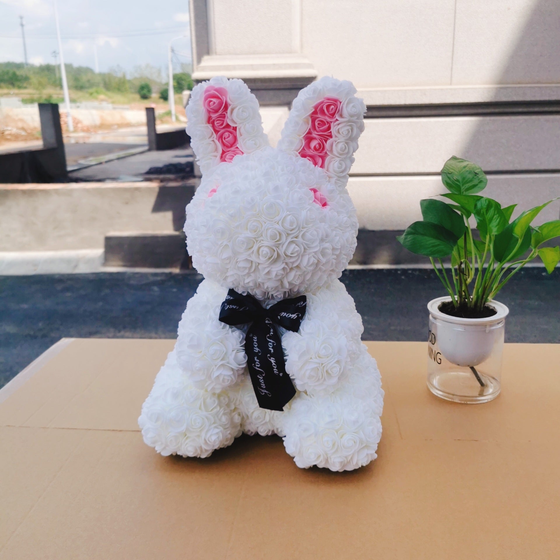 45cm Roses Bunny Eternal Flower Rabbit Romantic